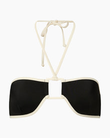 Womens | Palermo Bikini Top | Black/Egret