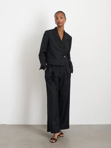 Women | Sammy Trouser | Wool Blend Black