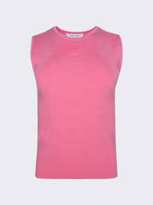 Women | Marine Serre | Core Knit Pullover Top | Pink