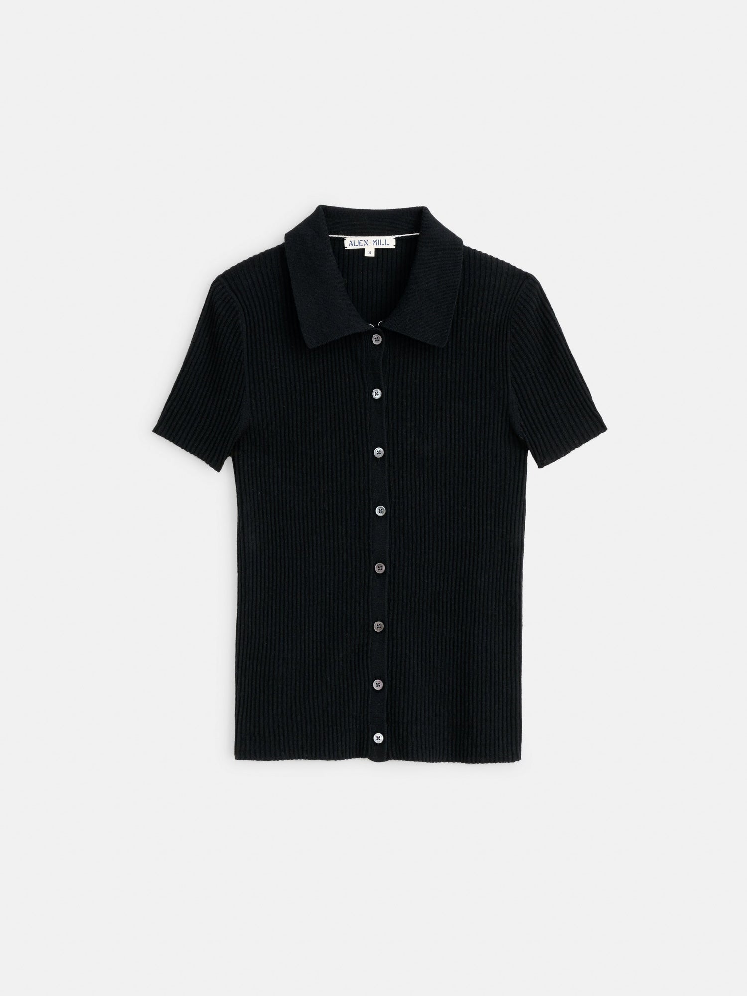 Women | Suzanne Ribbed Polo | Black