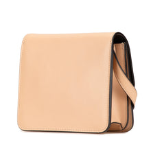 Fendi | Pre-Owned Leather Crystal Fab Crossbody | Brown/Beige