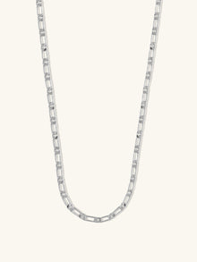 Figaro Chain Necklace | Silver Rhodium Plated Brass