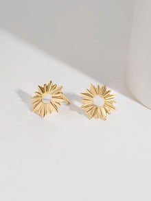 Sunseeker Stud Earrings  | 14K Gold Plated Brass