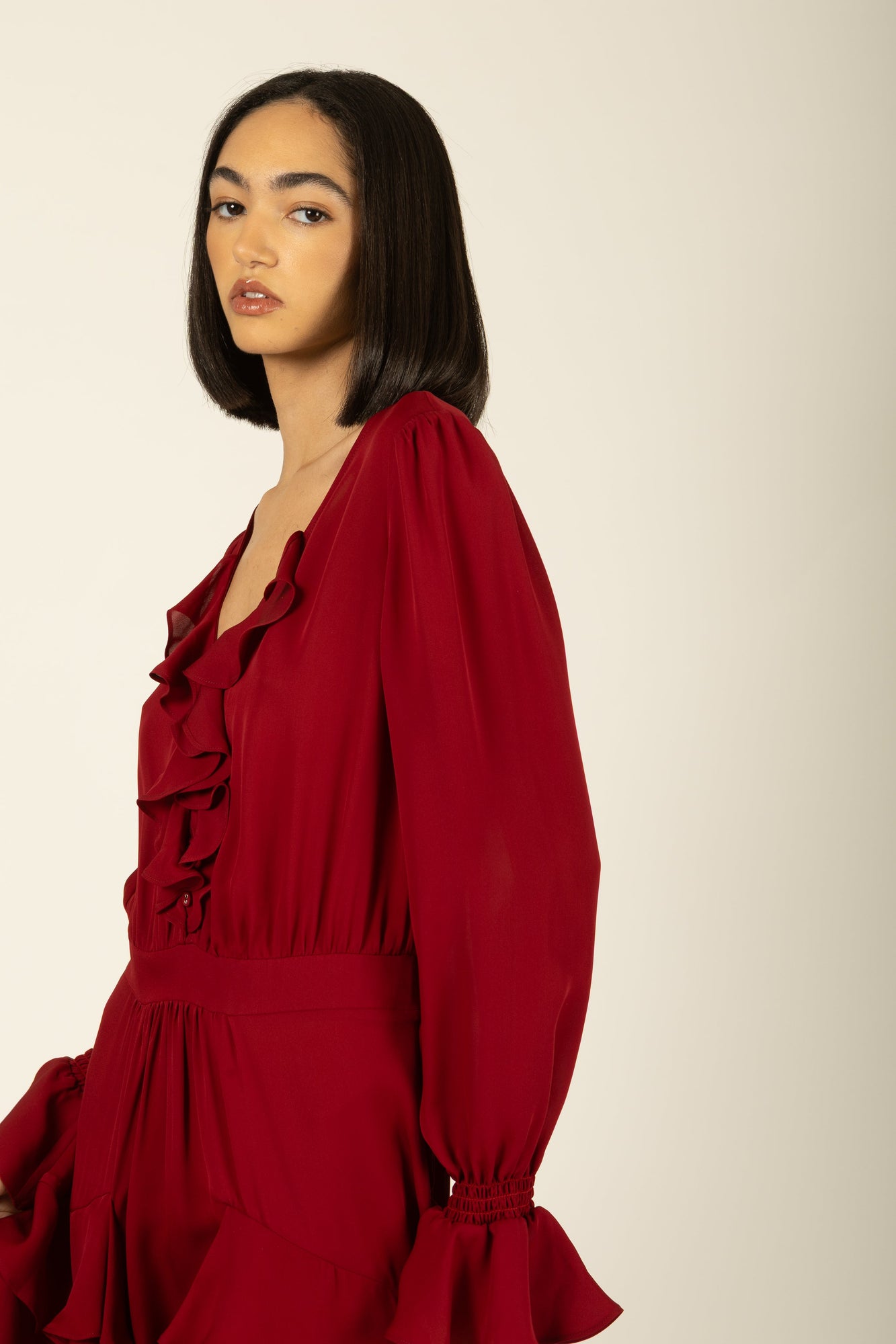 Warby Dress | Crimson Red