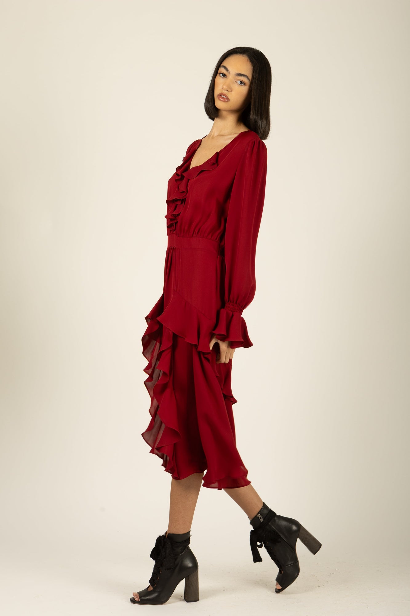 Warby Dress | Crimson Red