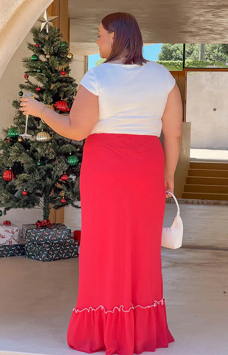 Wiatt Maxi Skirt | Red