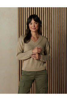 Women | Arlo V-Neck Sweater | Oatmeal