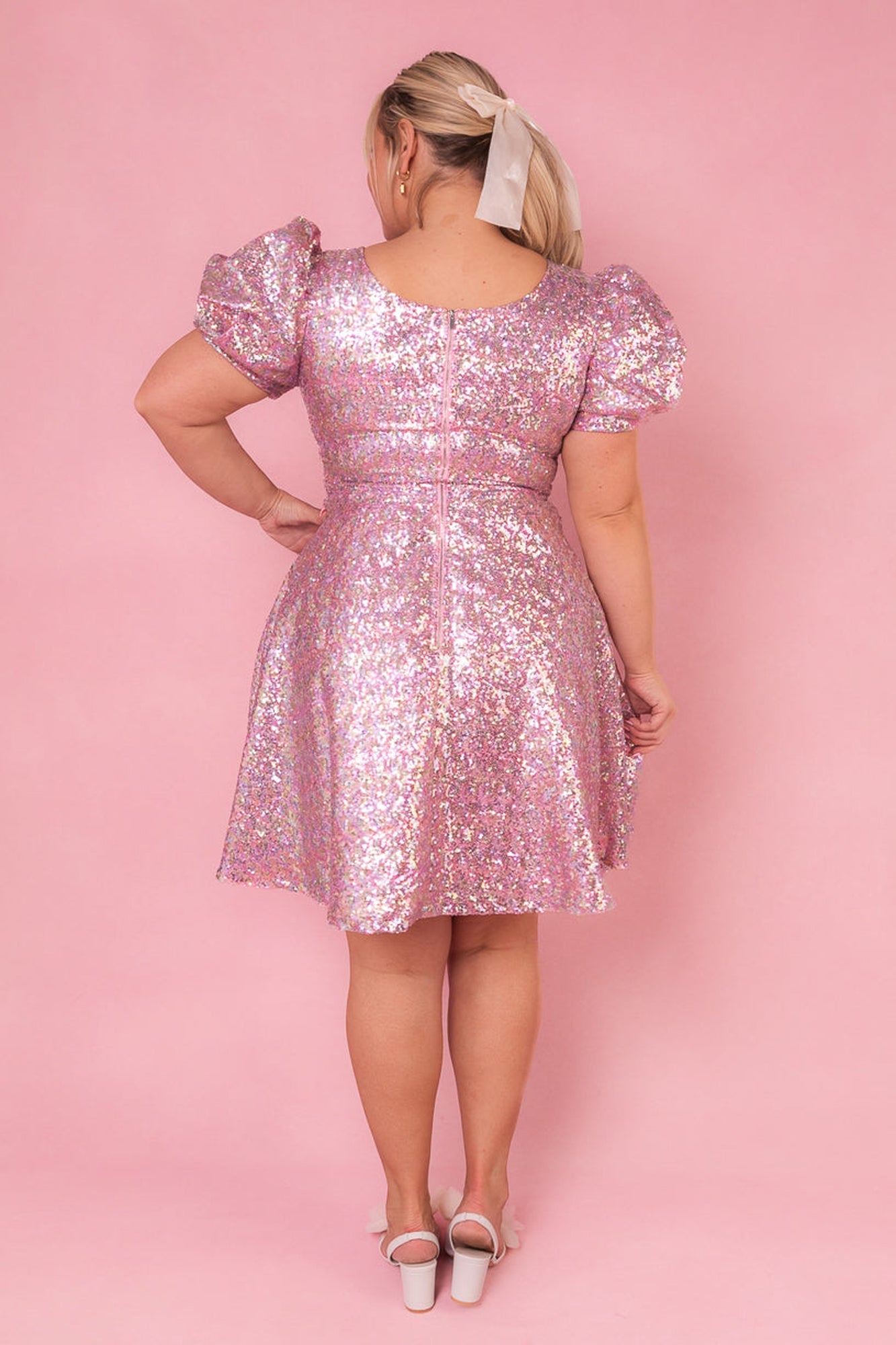 Women | Bejeweled Dress | Pink x Multi