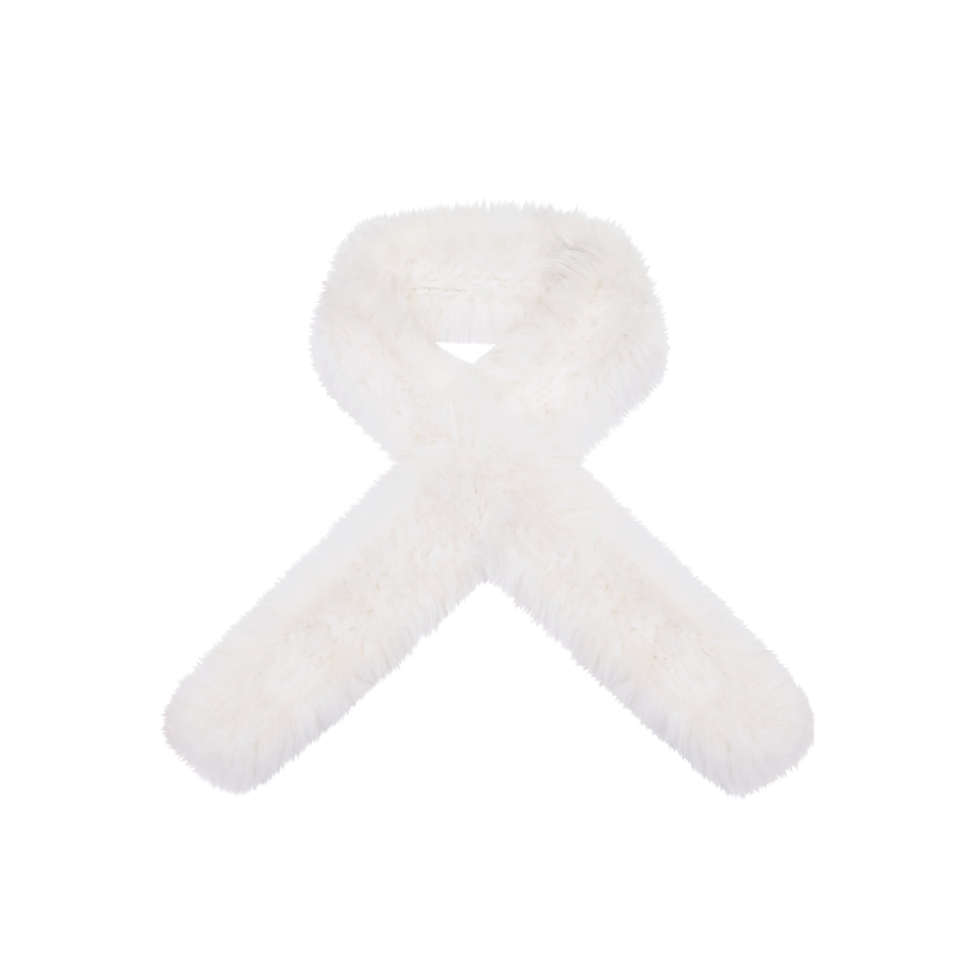 Women | Cashmere Goat Knit Scarf | White