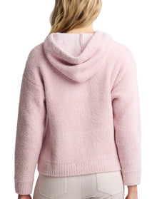 Women | Cozychic Barbie Hoodie | Dusty Rose-White