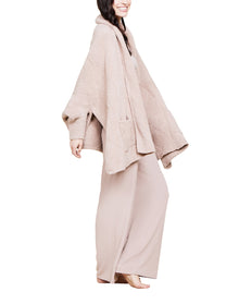 Women | Cozychic Cable Weave Blanket Wrap | Willow