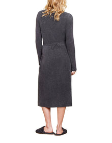 Women | Cozychic Lite Contrast Ribbed Robe | Carbon-Pearl