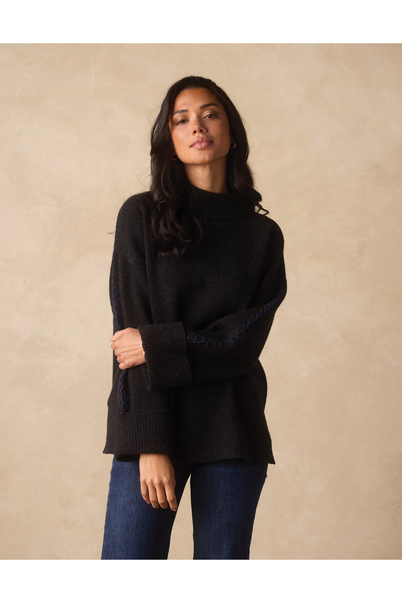 Women | Craft Stitch Sweater | Black