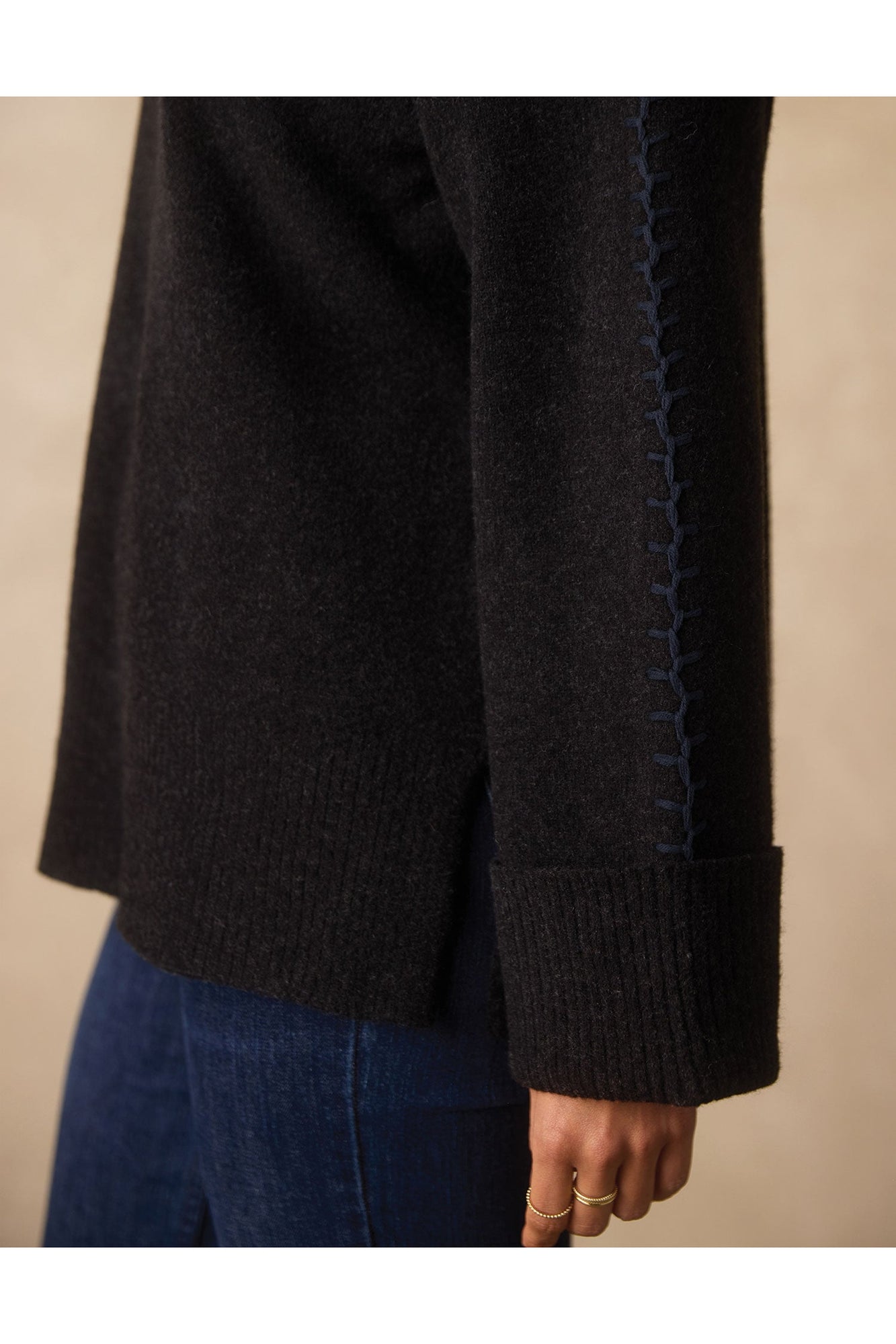Women | Craft Stitch Sweater | Black