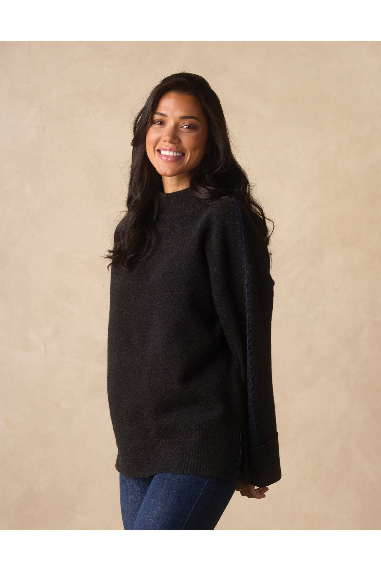 Women | Craft Stitch Sweater | Black