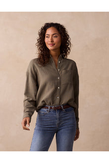 Women | Kalo Overshirt | Deep Sage