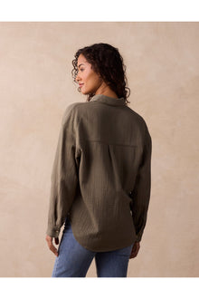 Women | Kalo Overshirt | Deep Sage