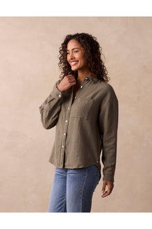 Women | Kalo Overshirt | Deep Sage