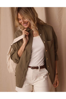 Women | Kalo Weekender Overshirt | Deep Sage