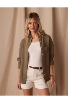 Women | Kalo Weekender Overshirt | Deep Sage