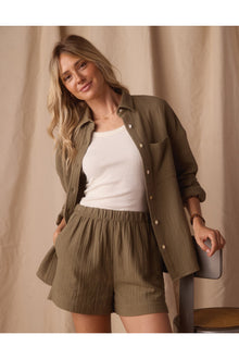 Women | Kalo Weekender Overshirt | Deep Sage