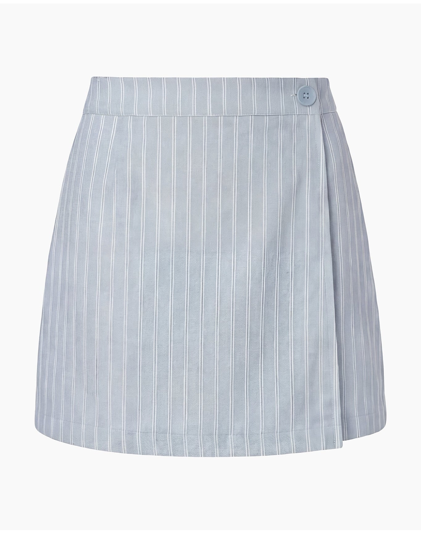 Women | Linen Mini Skirt | Light Sky