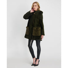 Women | Mink Parka | Olive Green