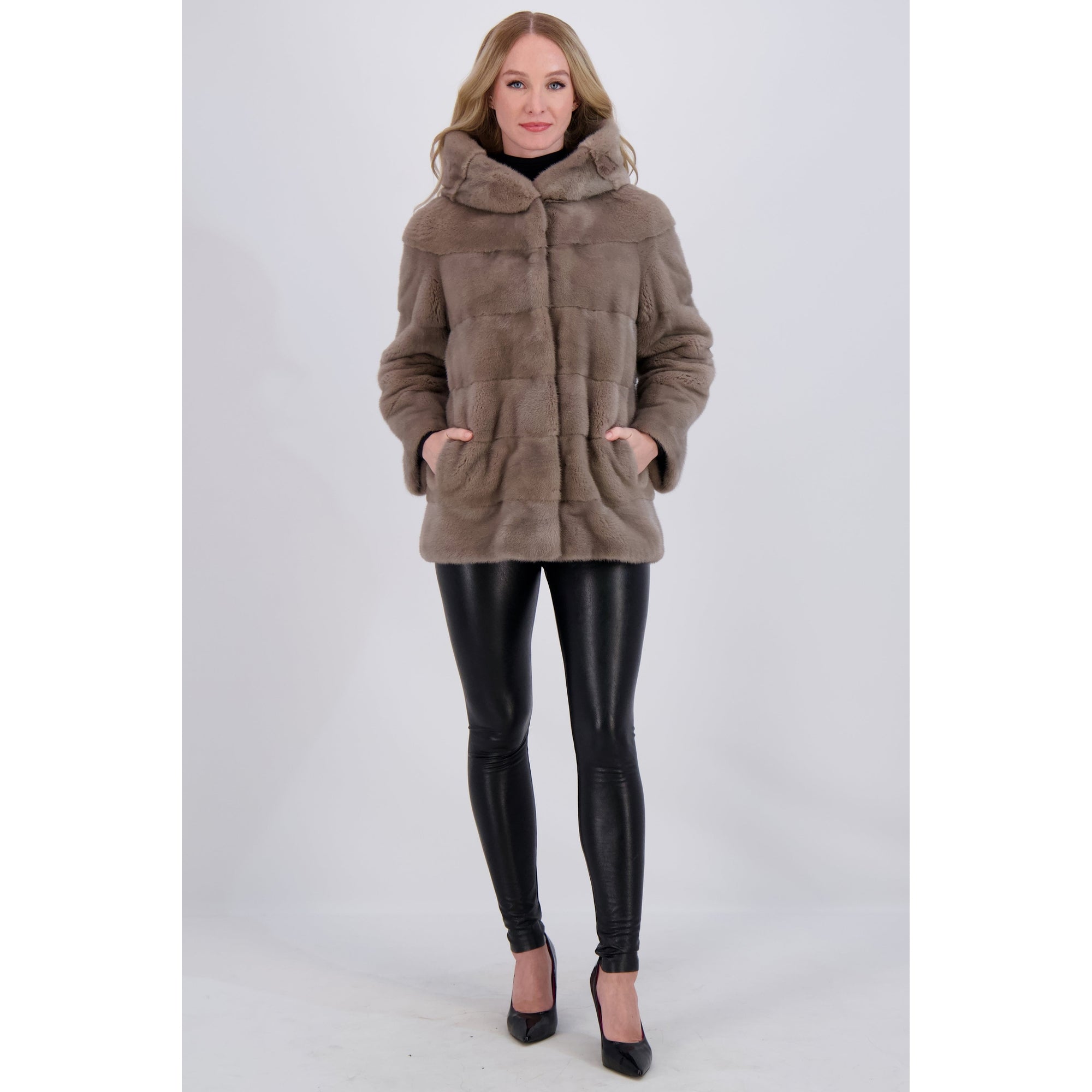 Women | Mink Parka | Tortora