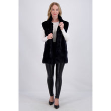 Women | Mink Vest | Navy