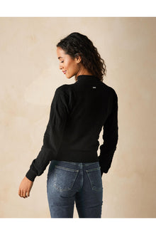 Women | Olivia Pointelle Sweater | Black