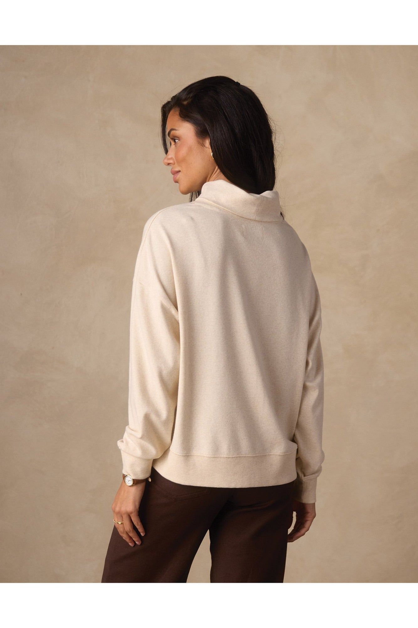 Women | Puremeso Funnel Neck Pullover | Fossil