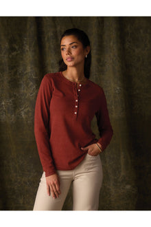 Women | Puremeso Henley | Terracotta