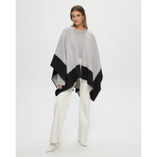 Women | Reversible Select Wool Cape | Black/Gray