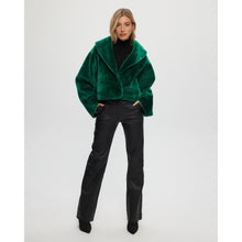 Women | Reversible Shearling Lamb Jacket | Green