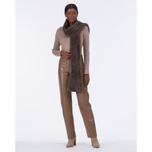 Women | Rex Rabbit Knit Scarf | Taupe