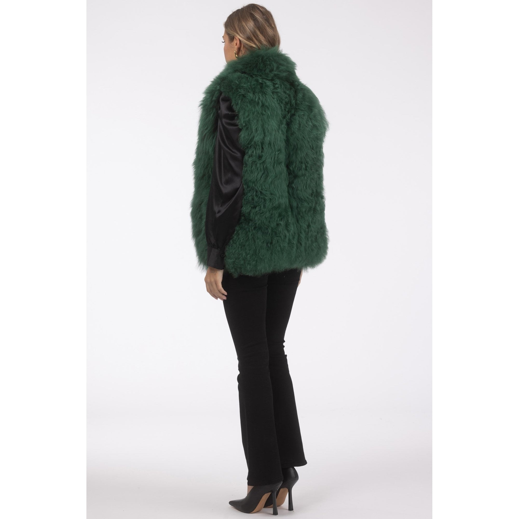 Women | Select Lamb Vest | Emerald