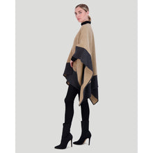 Women | Select Wool Knit Shawl | Camel/Gray