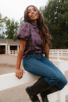 Women | Virginia Blouse | Plaid x Multi