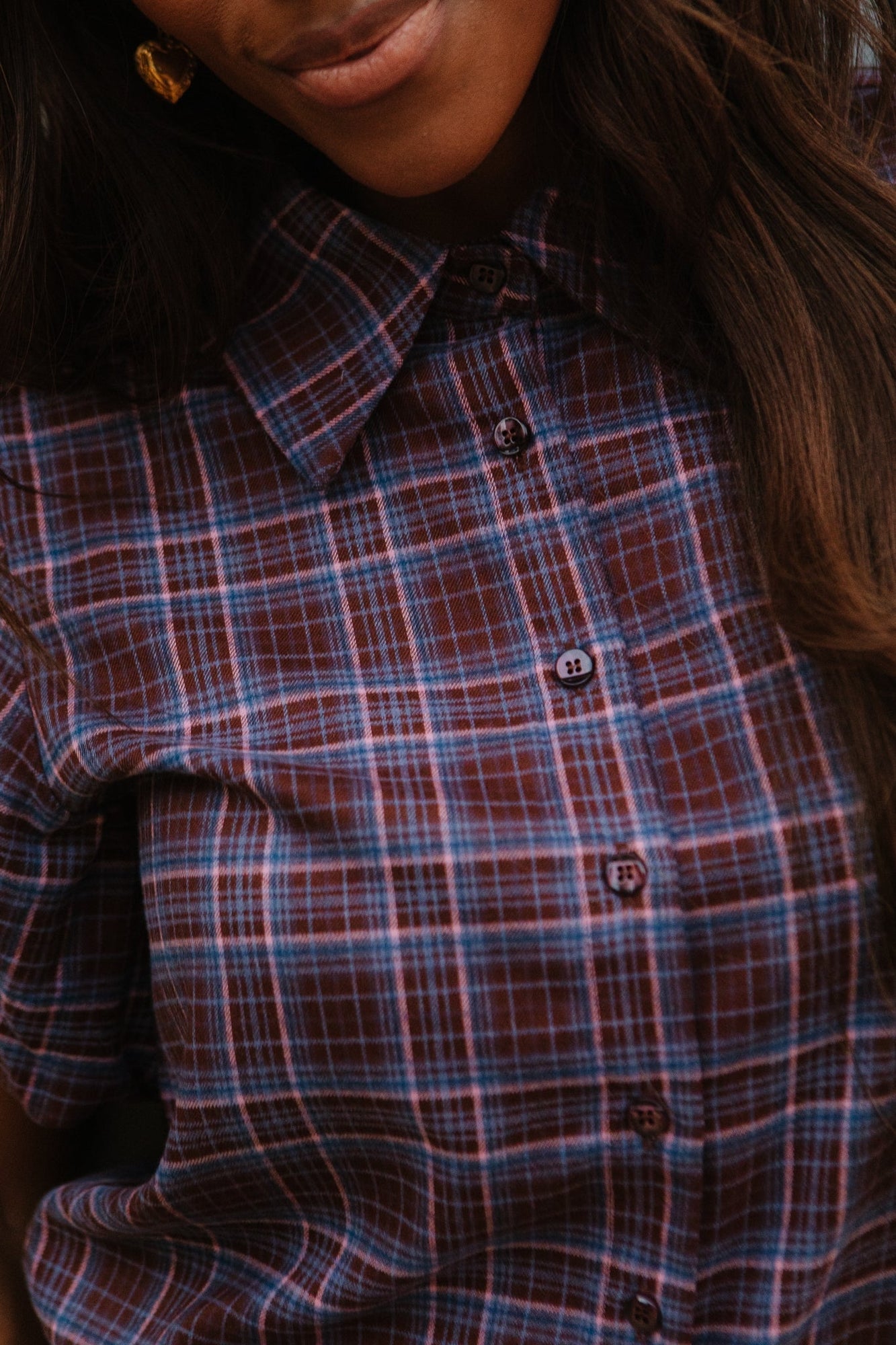 Women | Virginia Blouse | Plaid x Multi