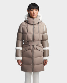 Women | AUDREY L Down Puffer | Cement