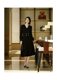 Wool Cashmere Dress | Black