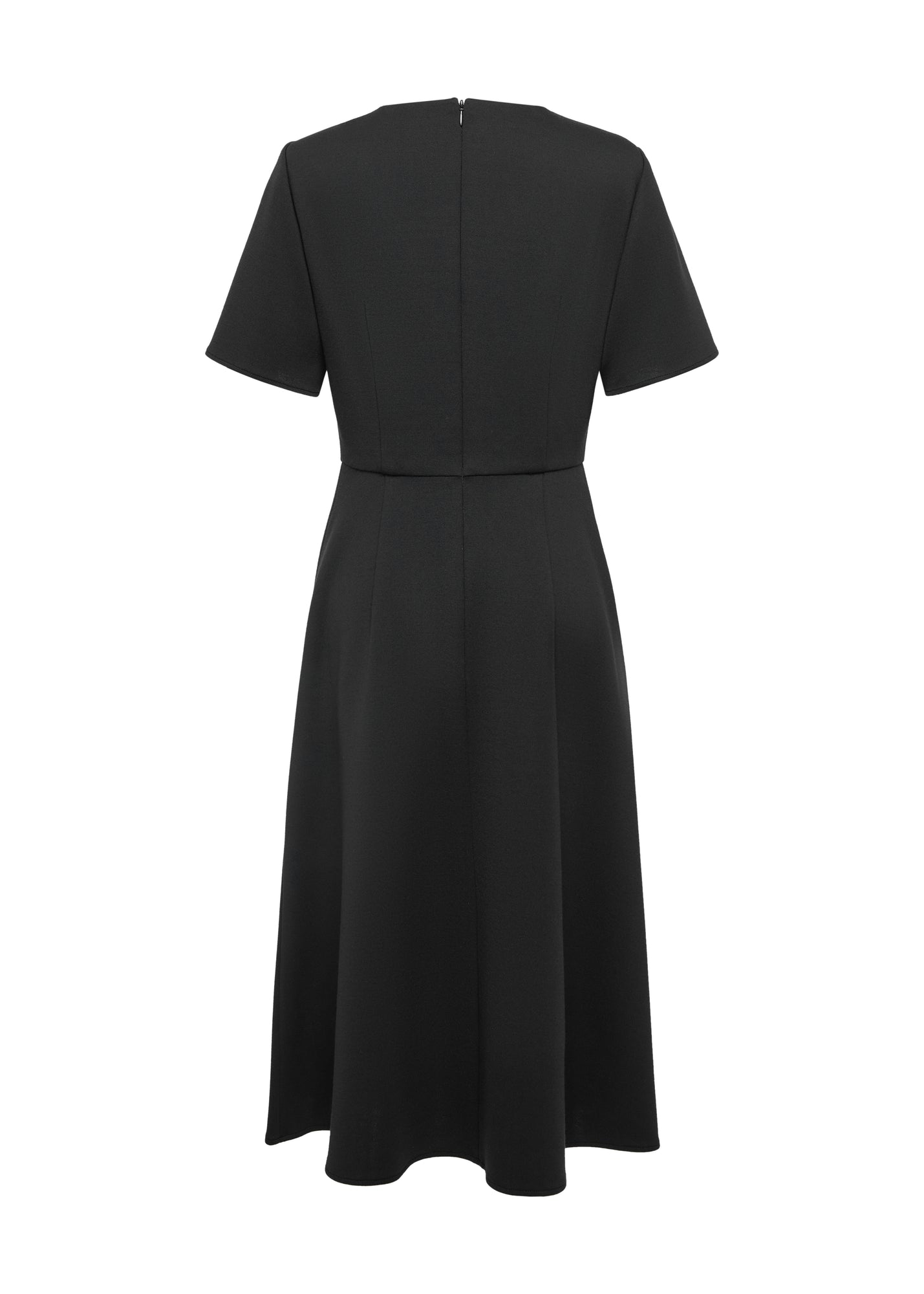 Wool Slim-Fit Dress | Black