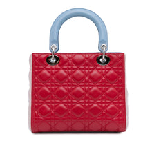 Dior | Pre-Owned Medium Tricolor Lambskin Cannage Lady - I | Purple/Red