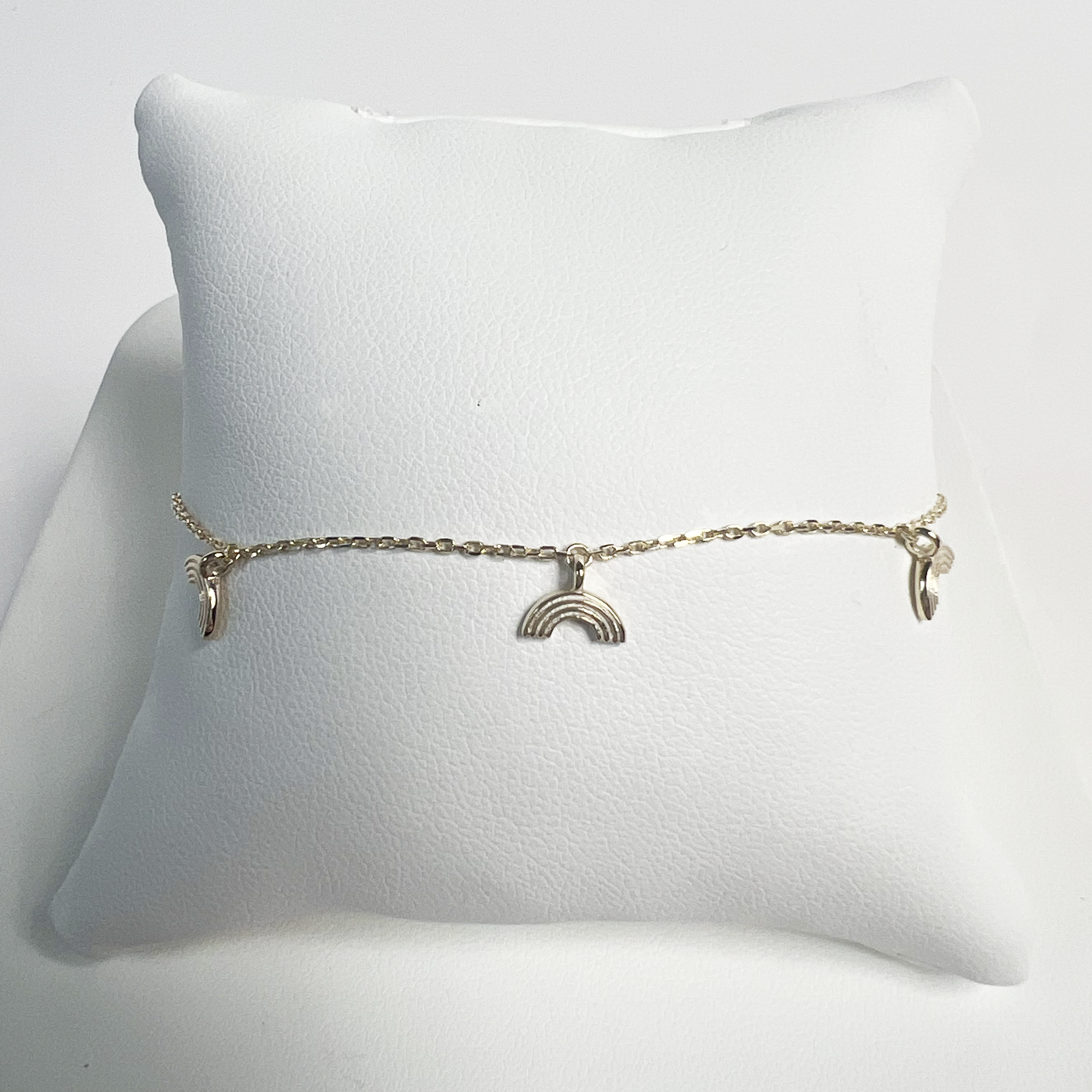 Three Rainbow Bracelet | 10K Yellow Gold