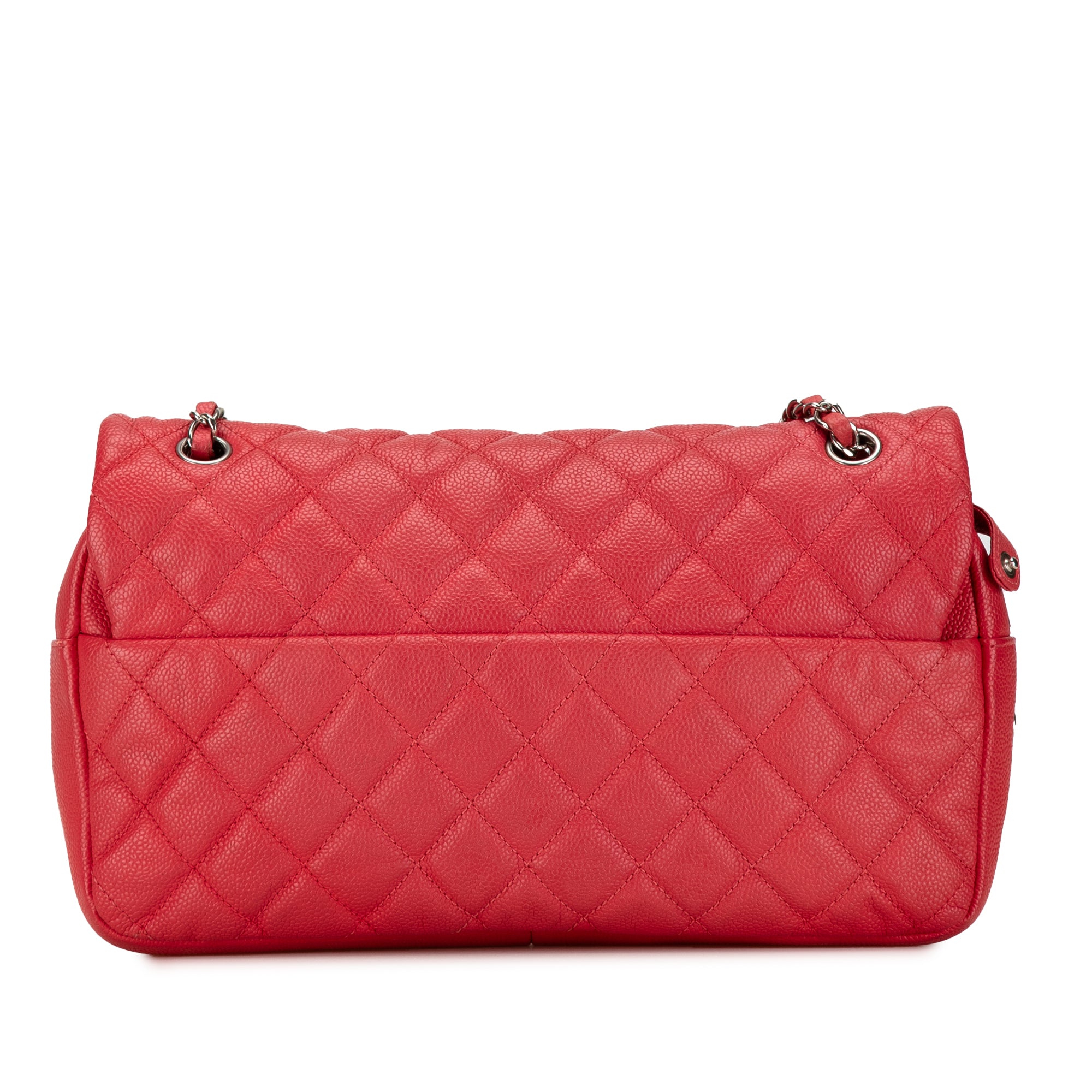Chanel | Pre-Owned Jumbo Caviar Easy Flap Bag | Red