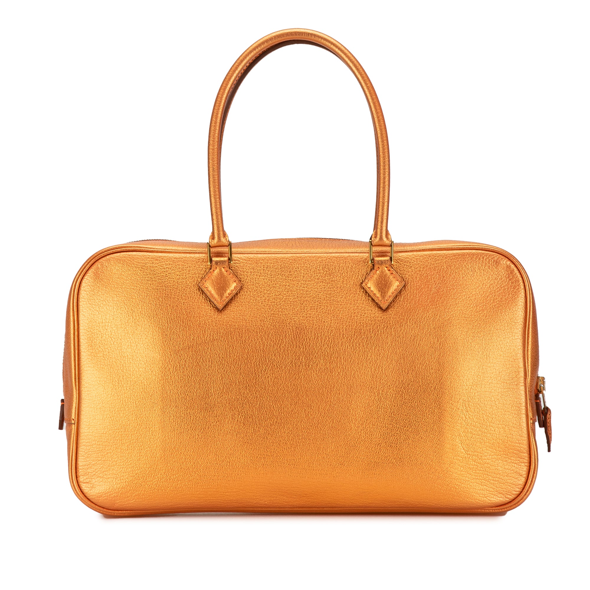 Hermes | Pre-Owned Metallic Chevre Coromandel Plume Elan 28 | Orange