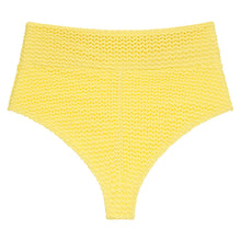 Added Coverage High Rise Bikini Bottom | Yellow Crochet