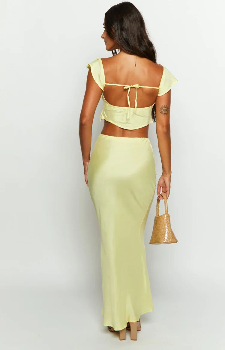 Anna Maxi Skirt | Yellow