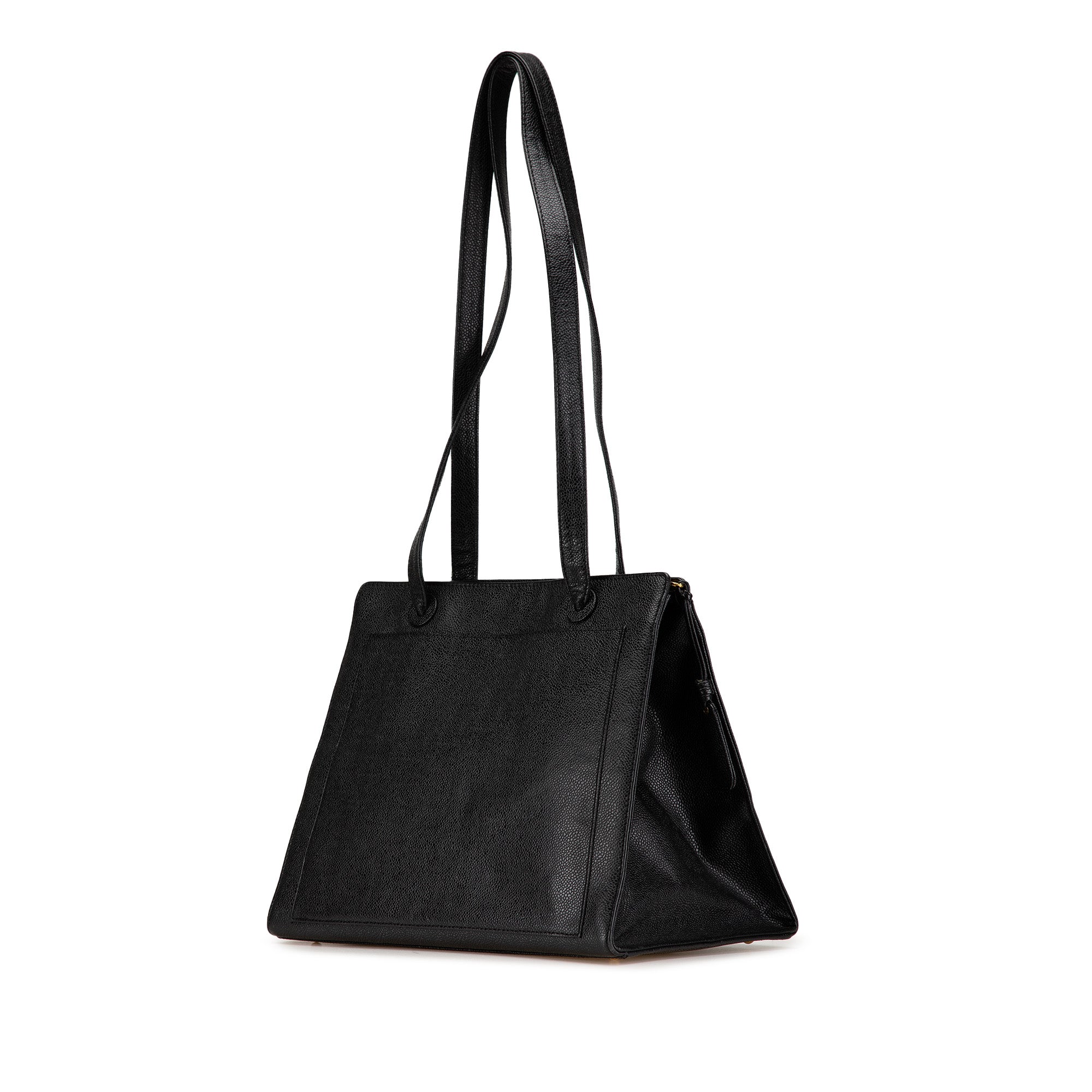 Chanel | Pre-Owned CC Caviar Leather Tote - I | Black