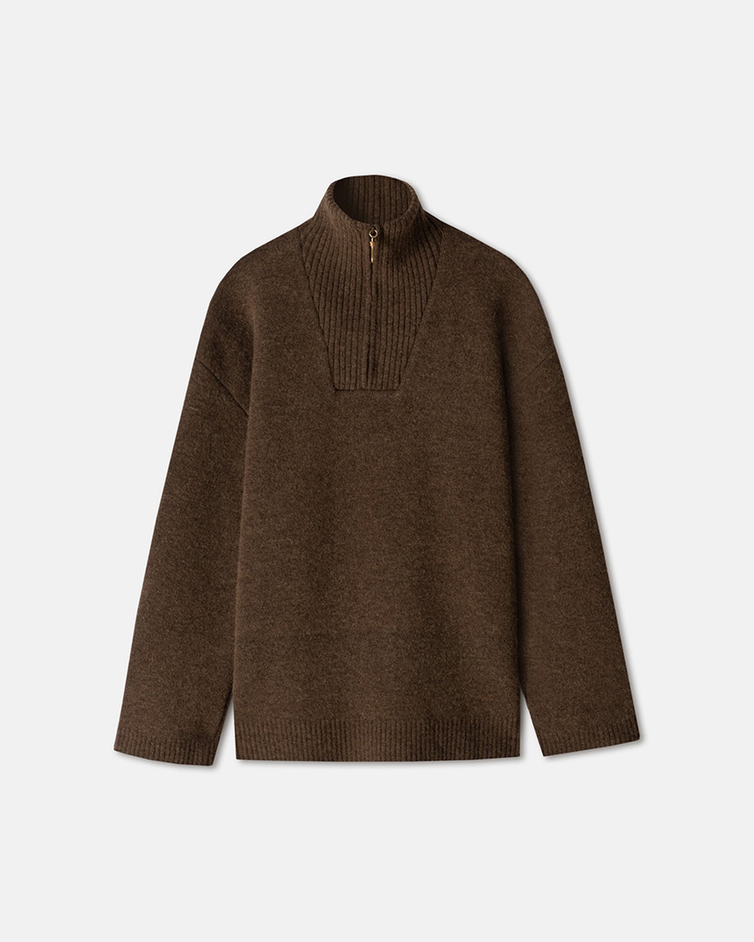 Zuma Fluffy-Knit Sweater | Brown